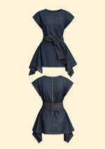 Carmen Denim Top