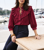 Vionne Cotton Eyelet Top