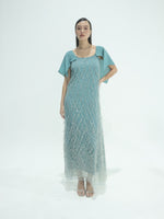 Corinn Sequinned Tulle Gown