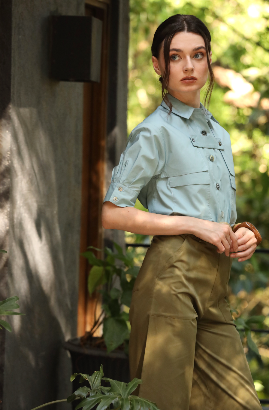 Jordyn Poplin Blouse