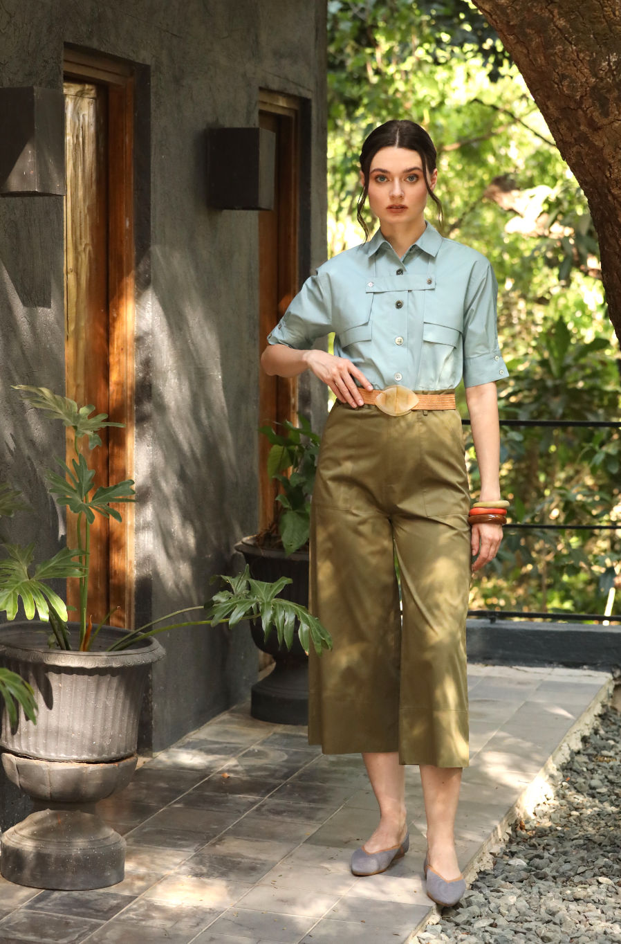 Almond Buckled Belt