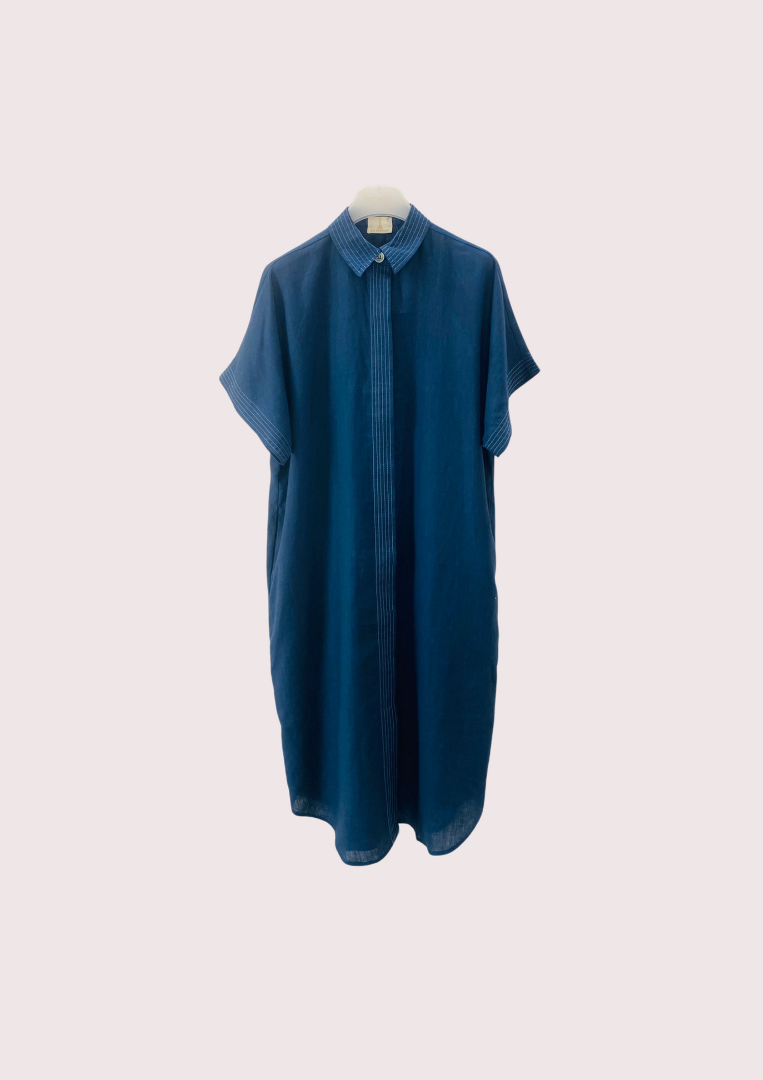 Navi Linen Dress