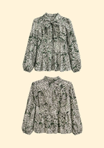 Panama Printed Sequined Top