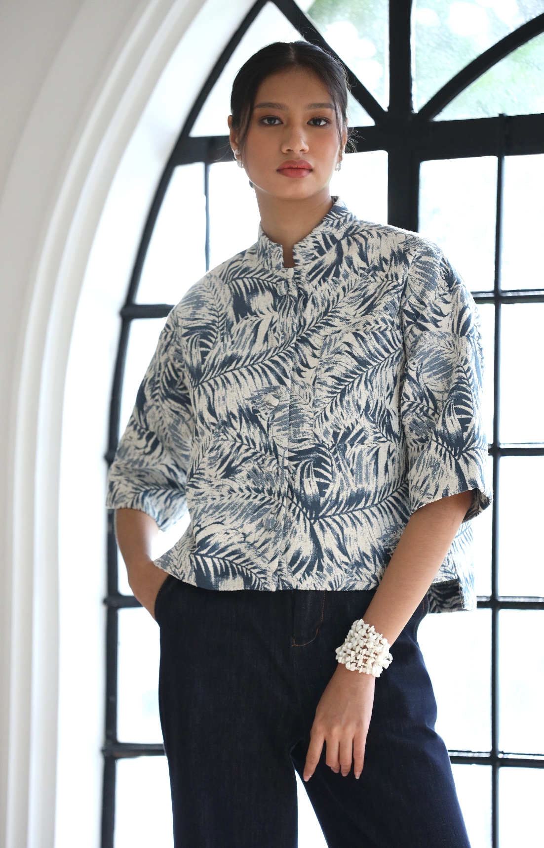Kayden Brocade Top