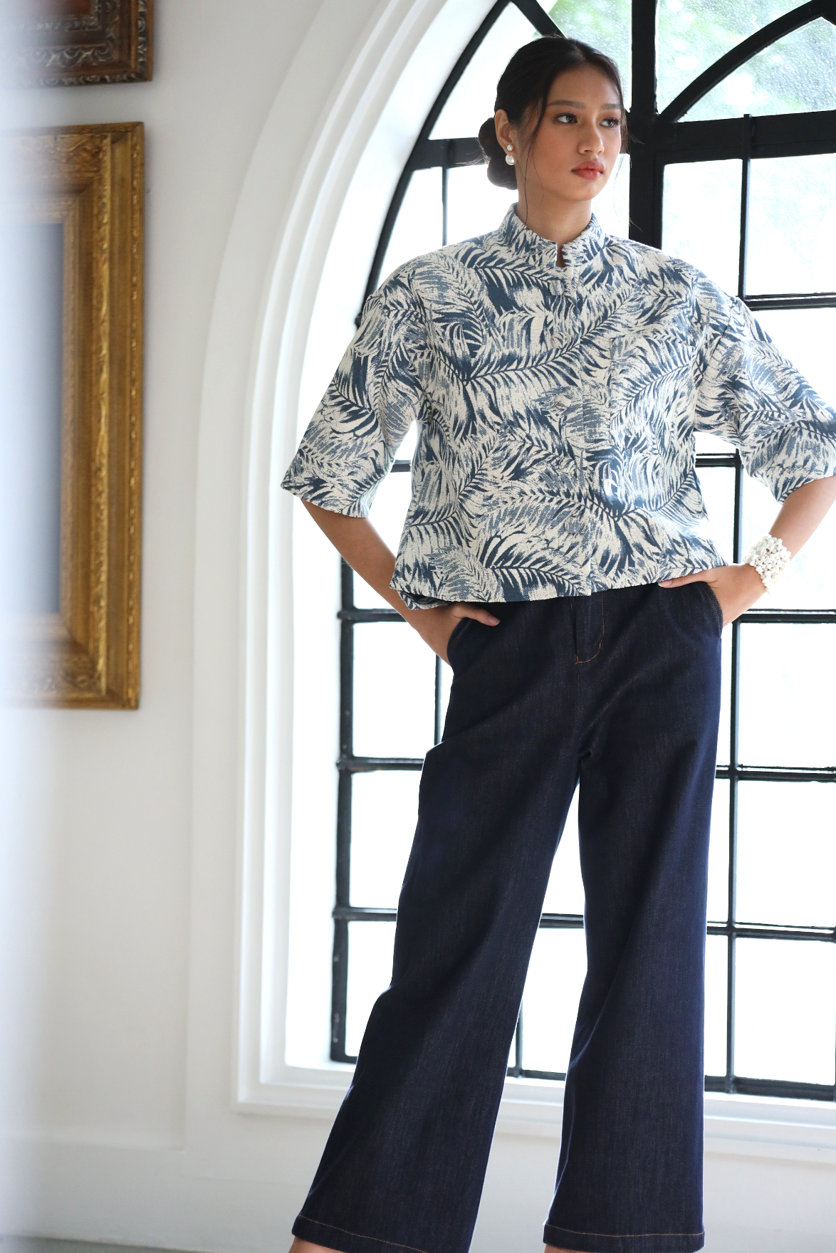 Kayden Brocade Top