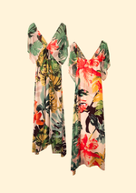 Solene Printed Polysilk Dress