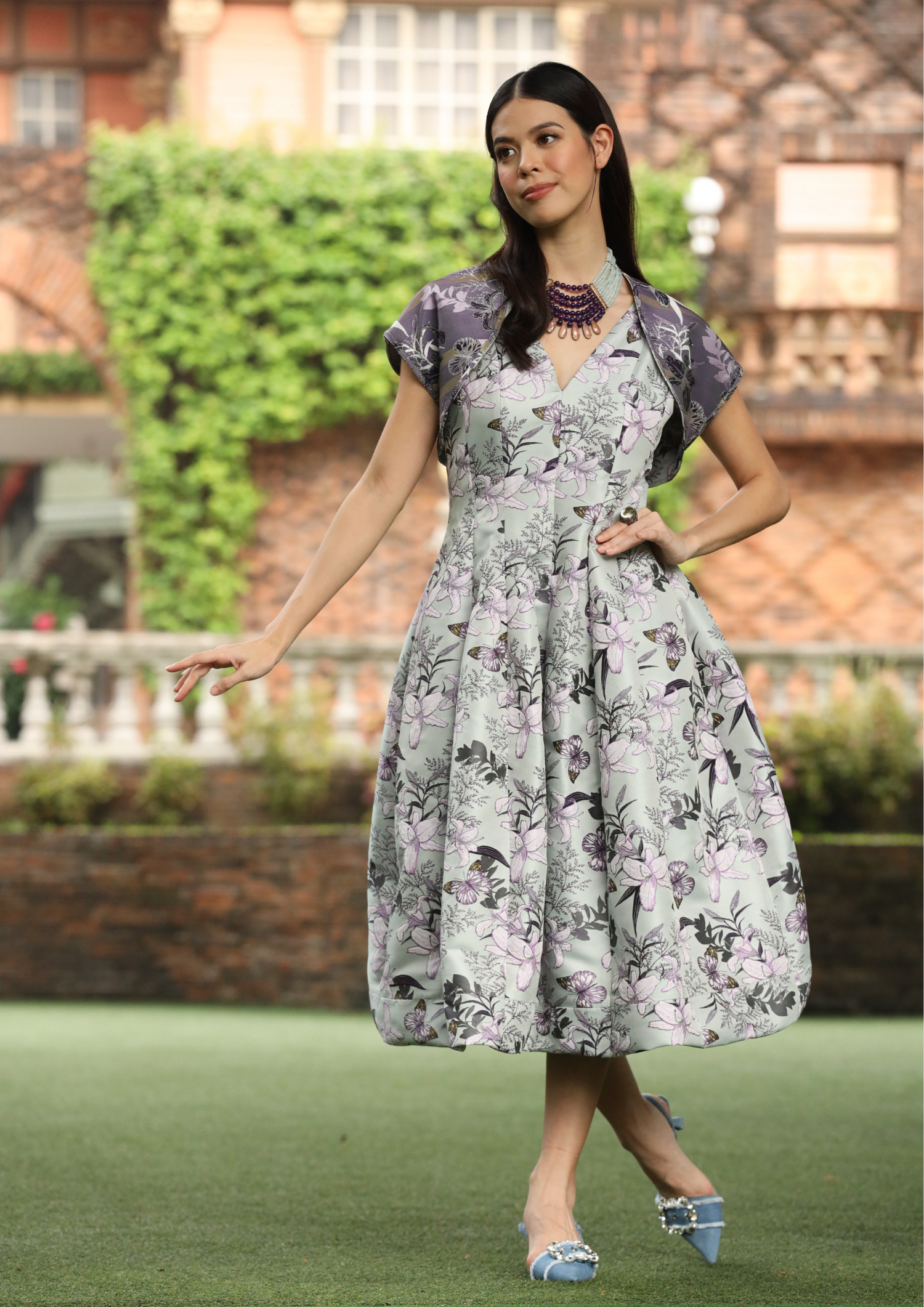 Aurelia Brocade Dress