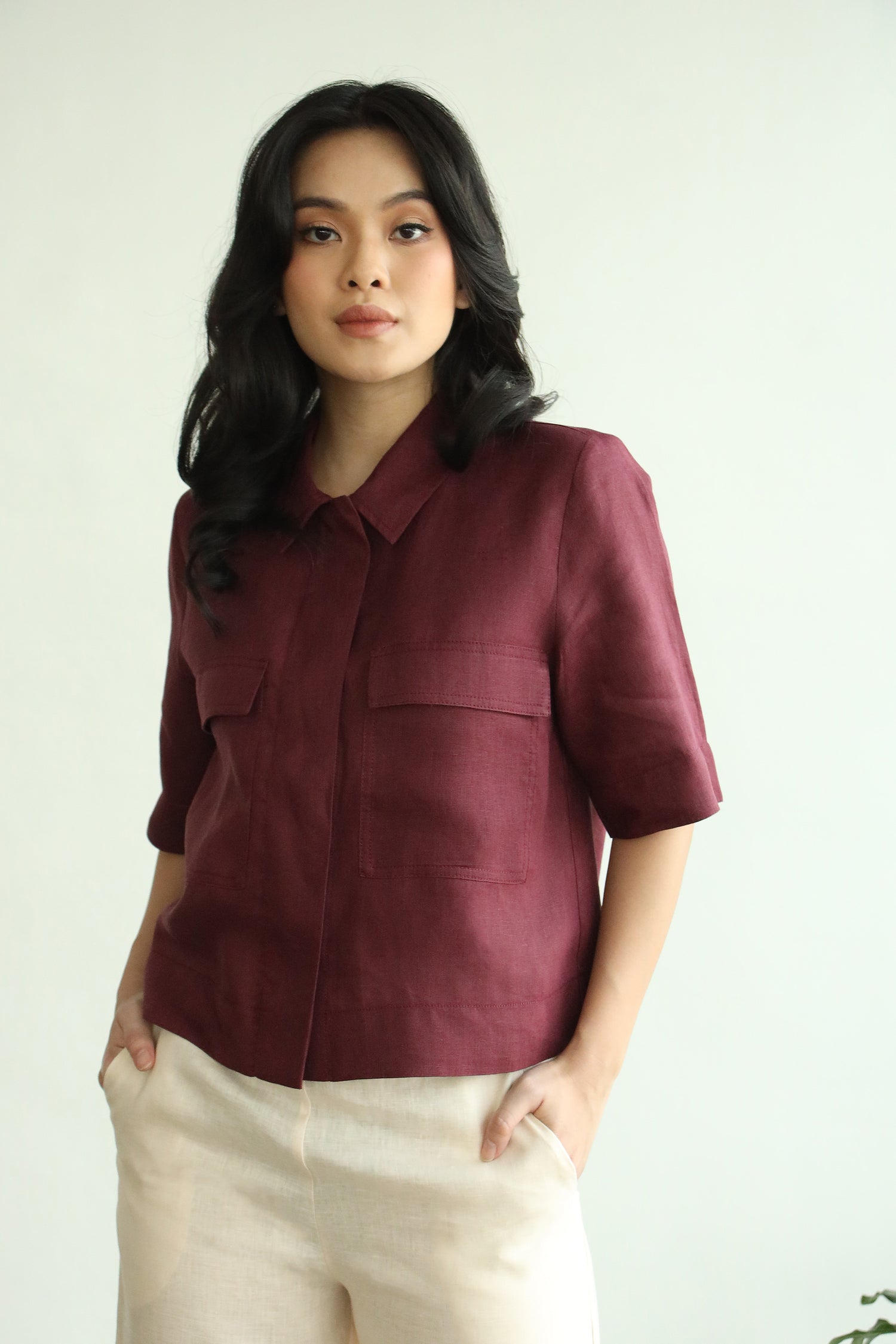 Beatrice Linen Blouse