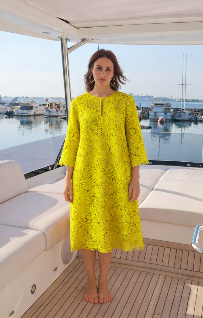 Odelle Lace Kaftan Dress