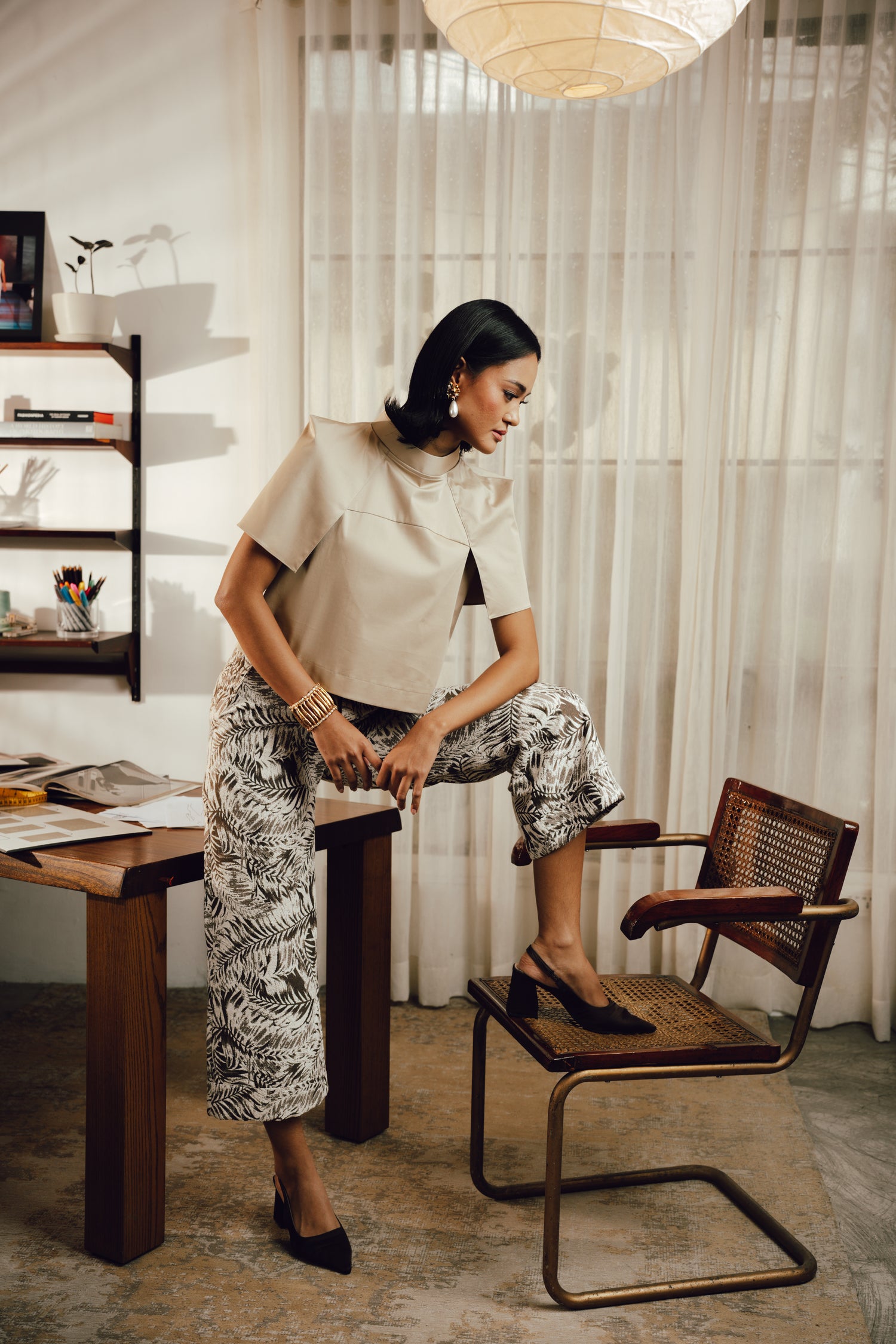 Kenneth Brocade Pants