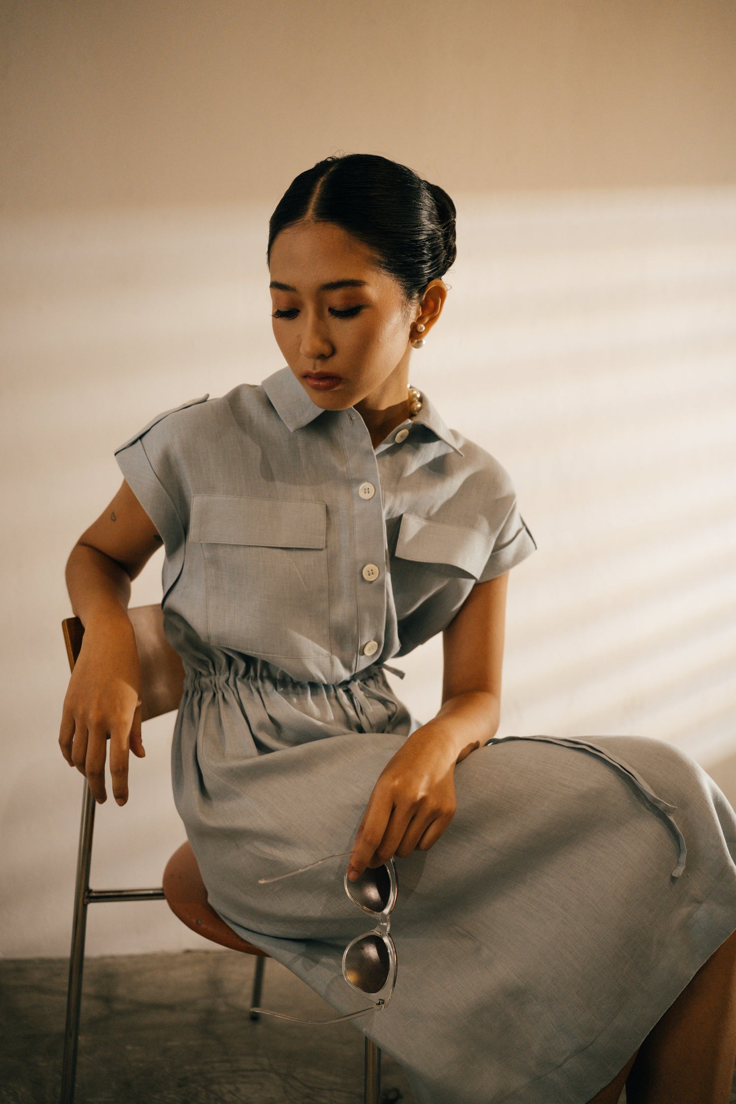 Charlene Linen Dress