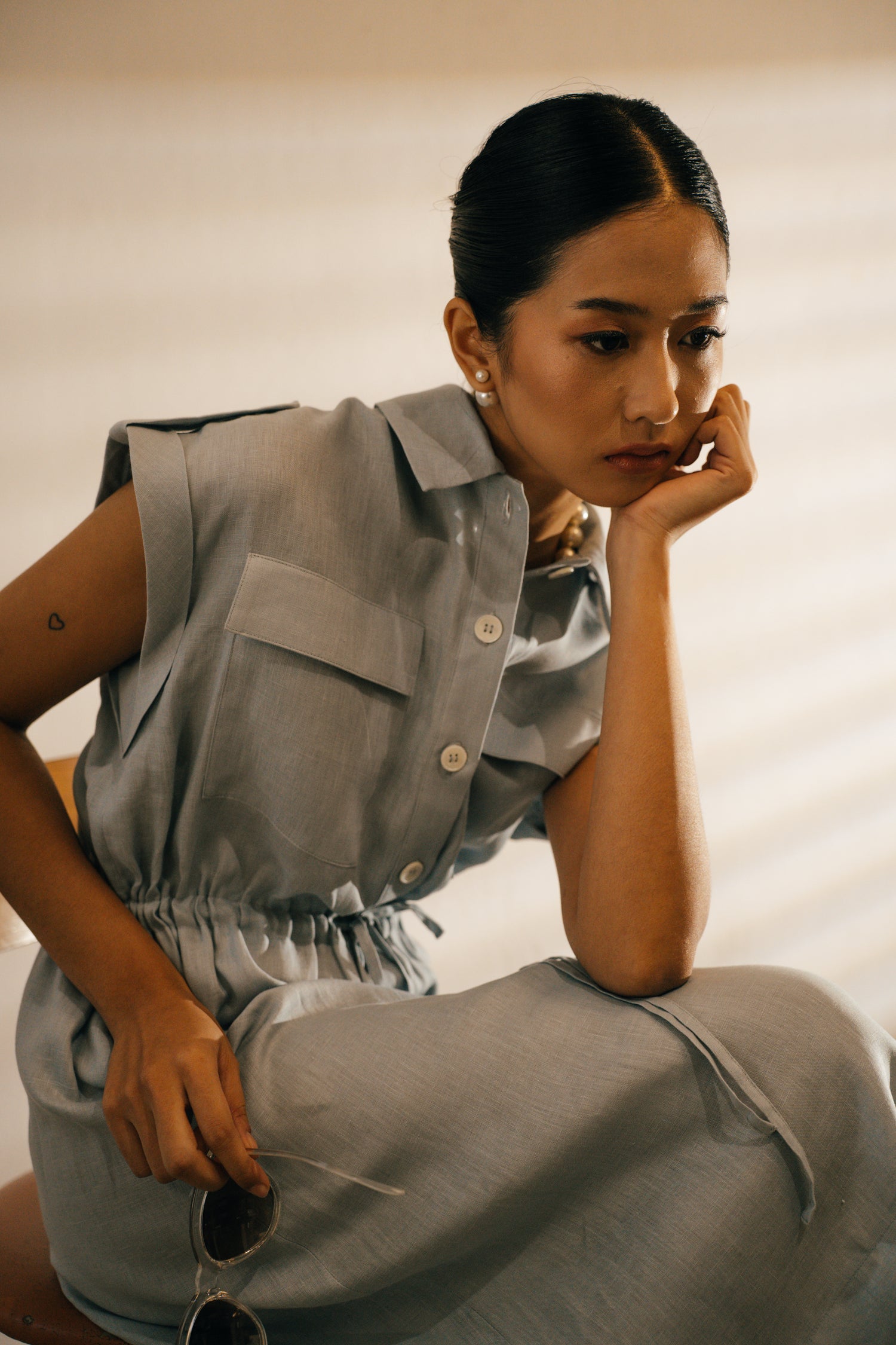 Charlene Linen Dress