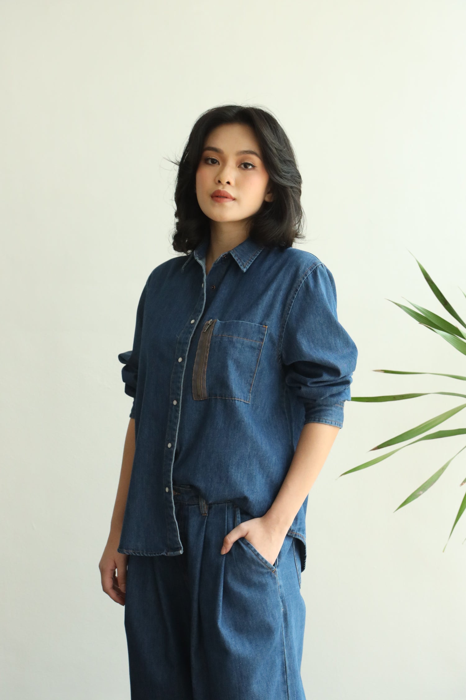 Ellie Denim Blouse