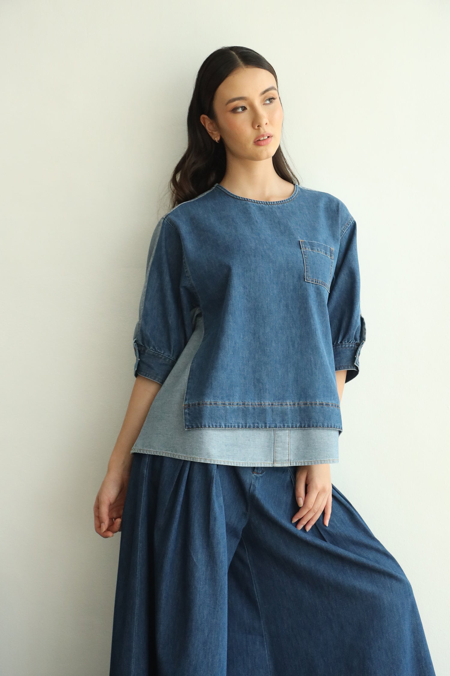 Eliza Denim Blouse