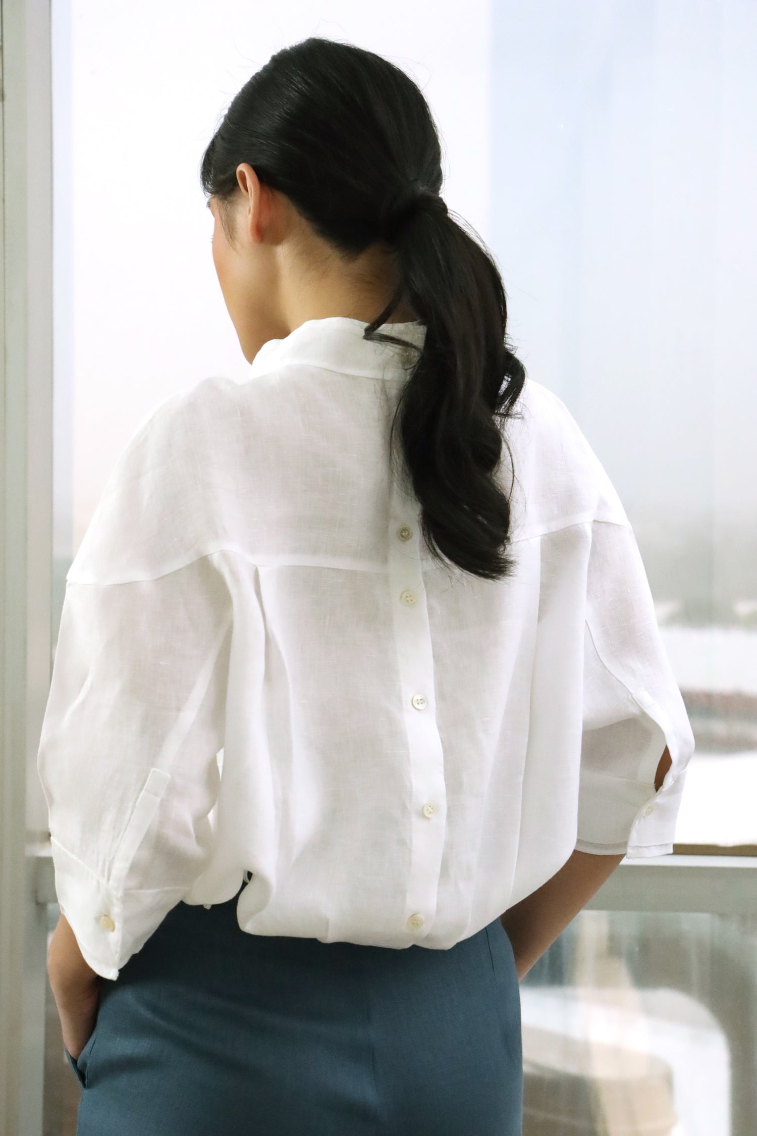 Gina Linen Blouse