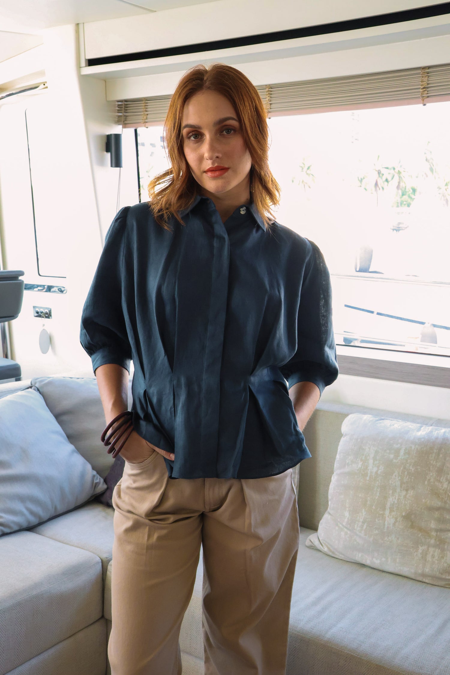 Sheena Linen Top