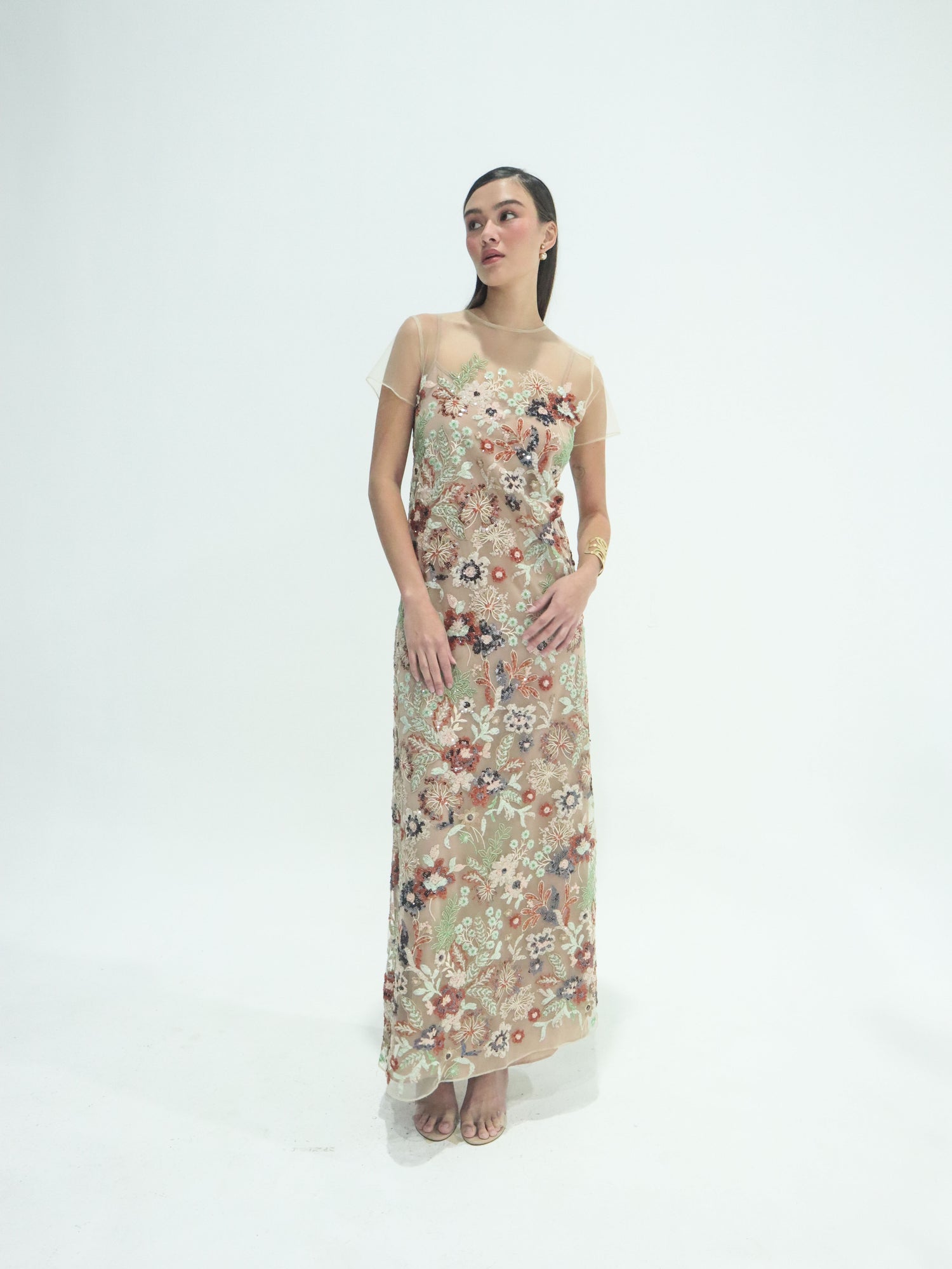 Isla Sequin Tulle Gown