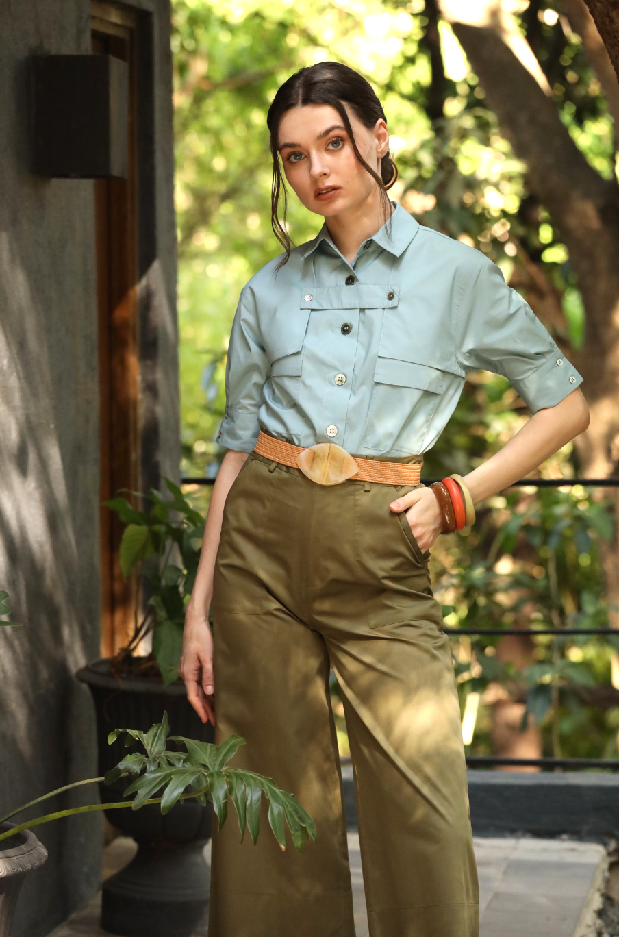 Almond Buckled Belt