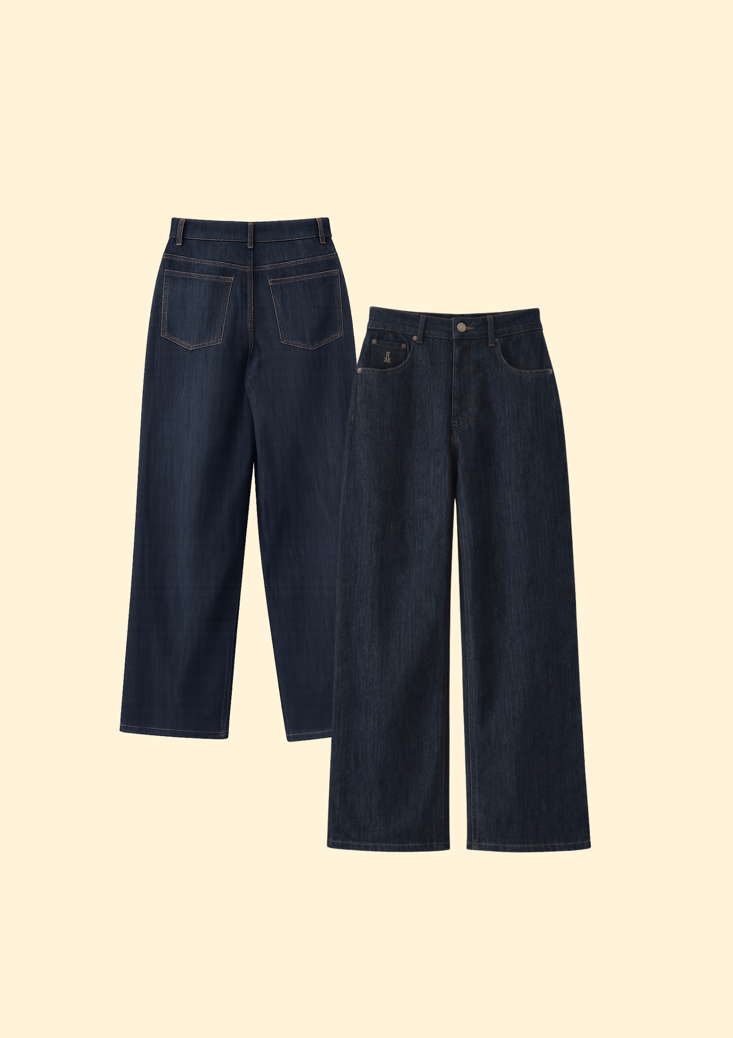 Nicola Wide Leg Denim Pants