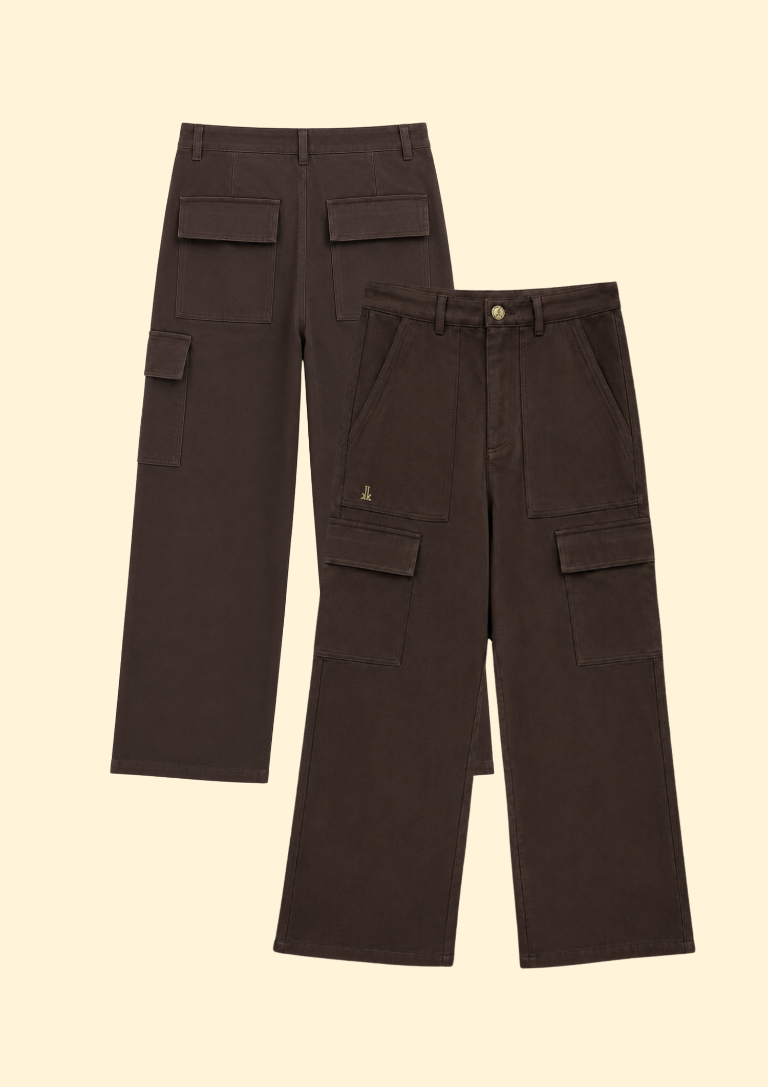 Roma Cargo Denim Pants