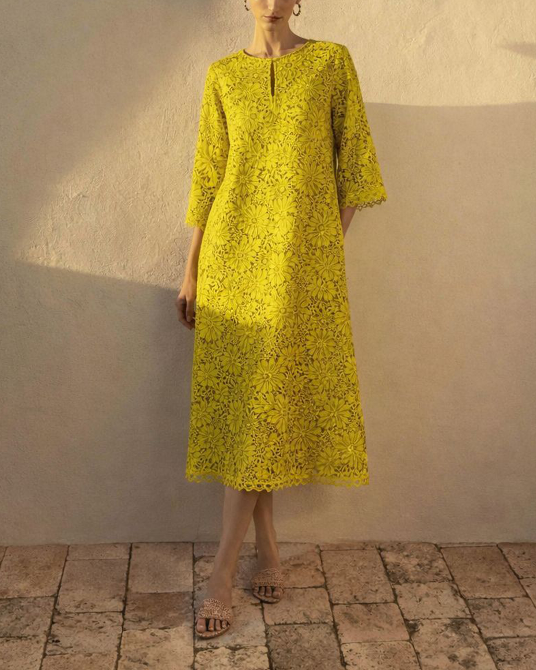 Odelle Lace Kaftan Dress